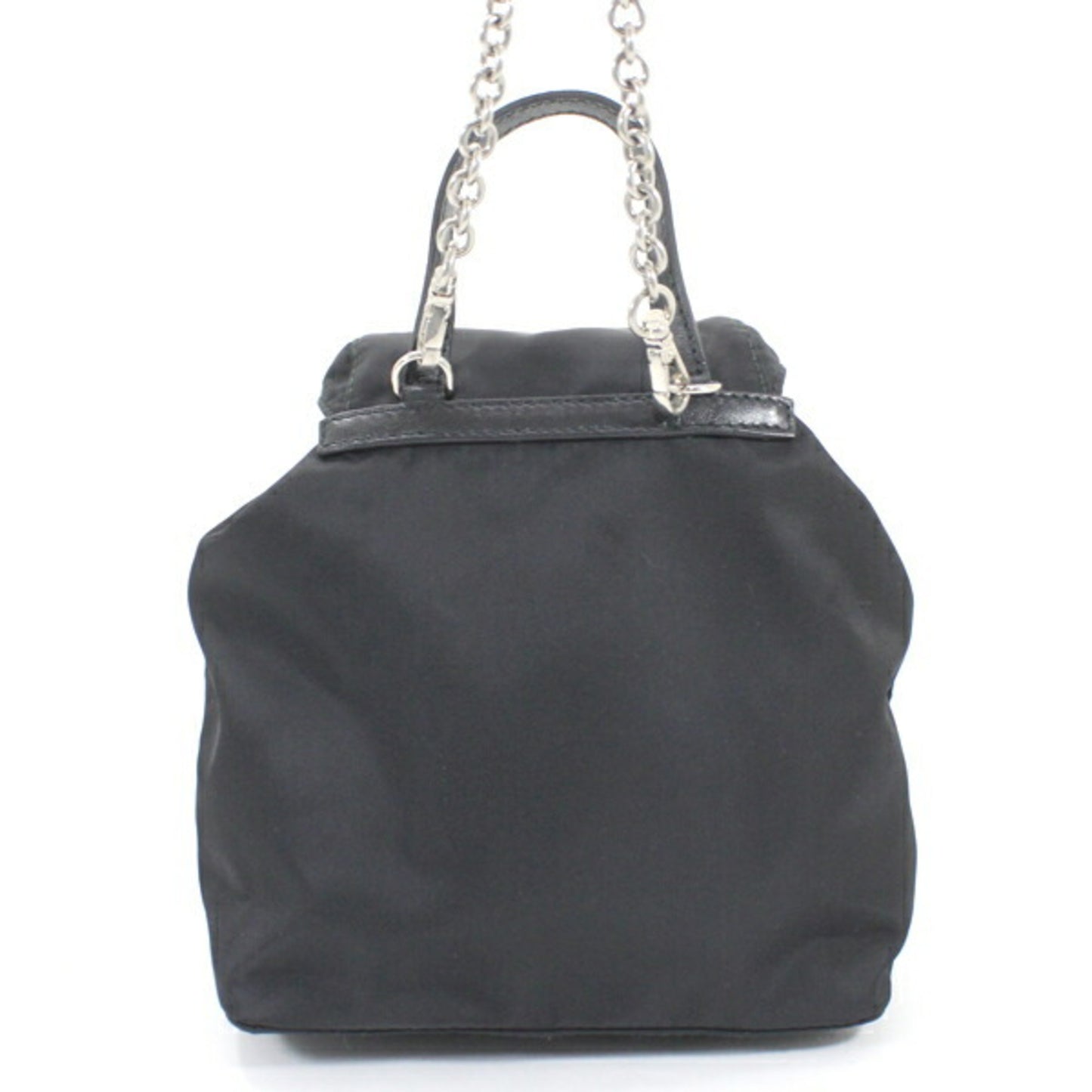 Prada Prada Shoulder Bag Mini Backpack Nylon Black 1Bh029