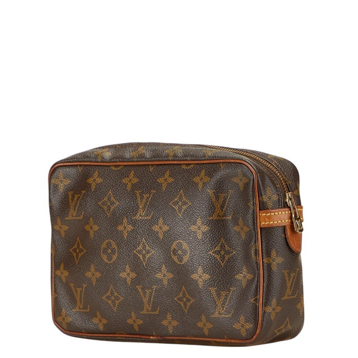 Louis Vuitton Monogram Compigne 23 Second Bag M51847 Brown Leather