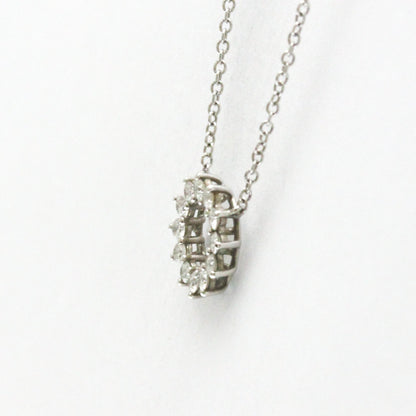 Tiffany Open Circle Mini Necklace Platinum Diamond Men