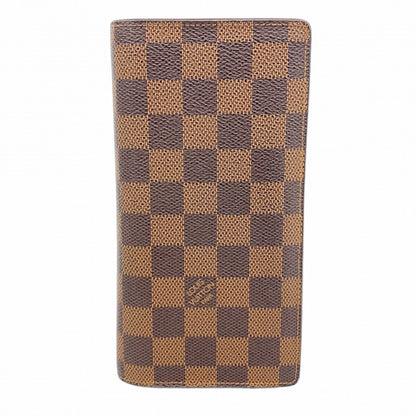 Louis Vuitton Damier Portefeuille Brazza Long Wallet N60017 Ebene