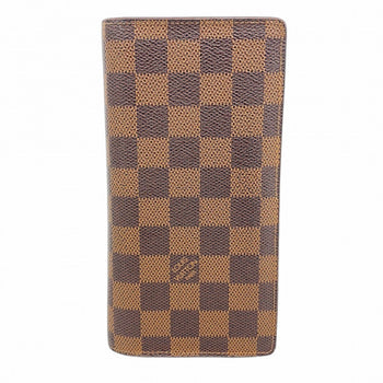 Louis Vuitton Damier Portefeuille Brazza Long Wallet N60017 Ebene