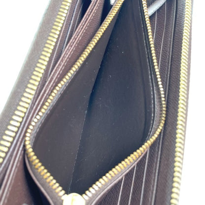 Louis Vuitton Round Zipper Damier Zippy Wallet N41661 Louis Vuitton Brown Long Lv