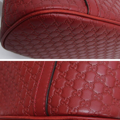 Gucci Small Shoulder Bag Micro Guccissima Red