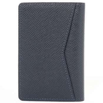 Louis Vuitton Card Case Organizer De Poche M30535 Taiga Blue Marine