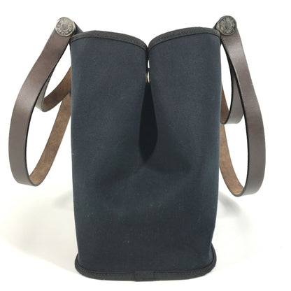 Hermes Cabag Elan Pm Shoulder Bag/Tote Bag In Leather/Canvas