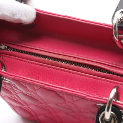Christian Dior Dior Lady Dior Lady Cannage Handbag Leather