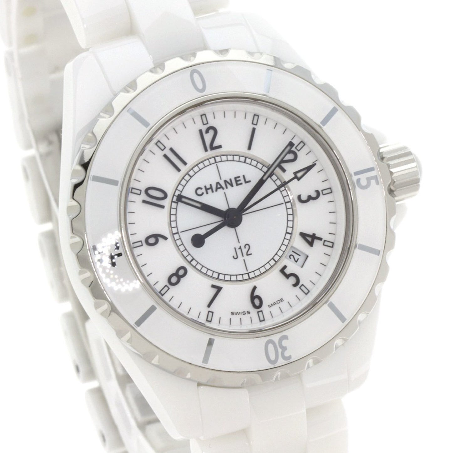 Chanel H0968 J12 33Mm White Ceramic Watch