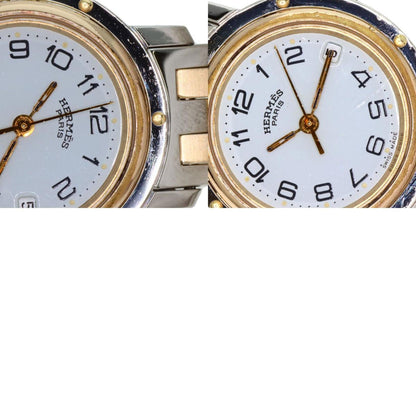 Hermes Clipper Old Buckle Watch Stainless Steel
