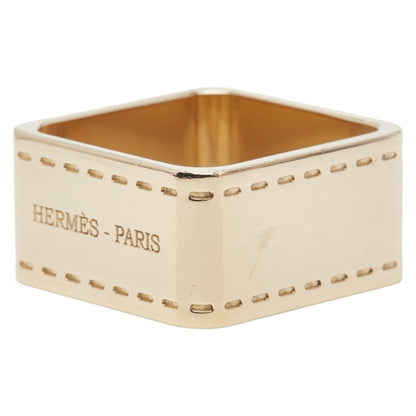 Hermes Bolduc Scarf Muffler Ring Gold Plated