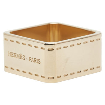 Hermes Bolduc Scarf Muffler Ring Gold Plated