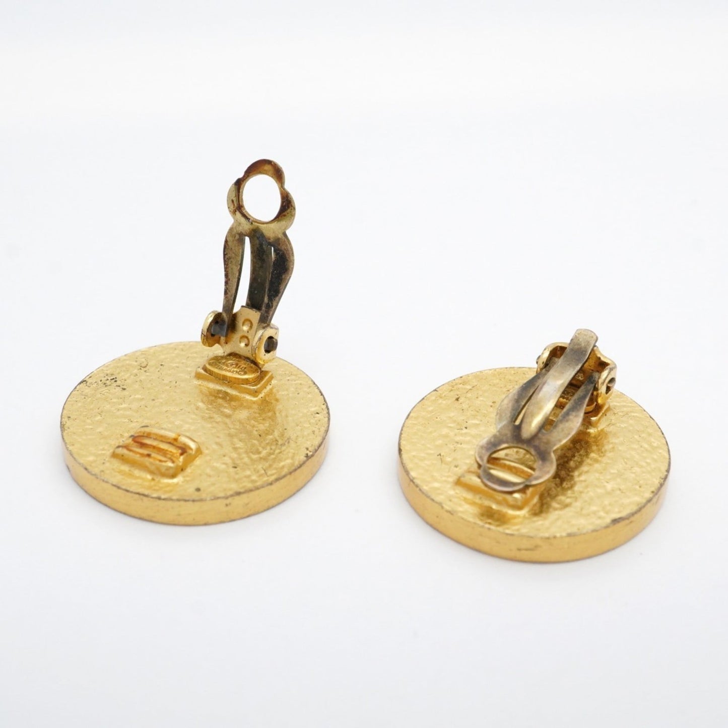 Chanel Coco Mark Circle Earrings