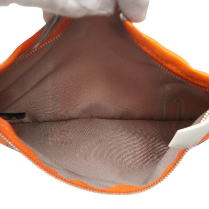 Hermes Silky City Pm Shoulder Bag Orange Silk Leather