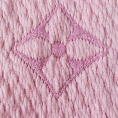 Louis Vuitton M76178 Echarpe Logomania Ala Folie Wool And Silk Rose Ballerine Lucky Monogram Scarf