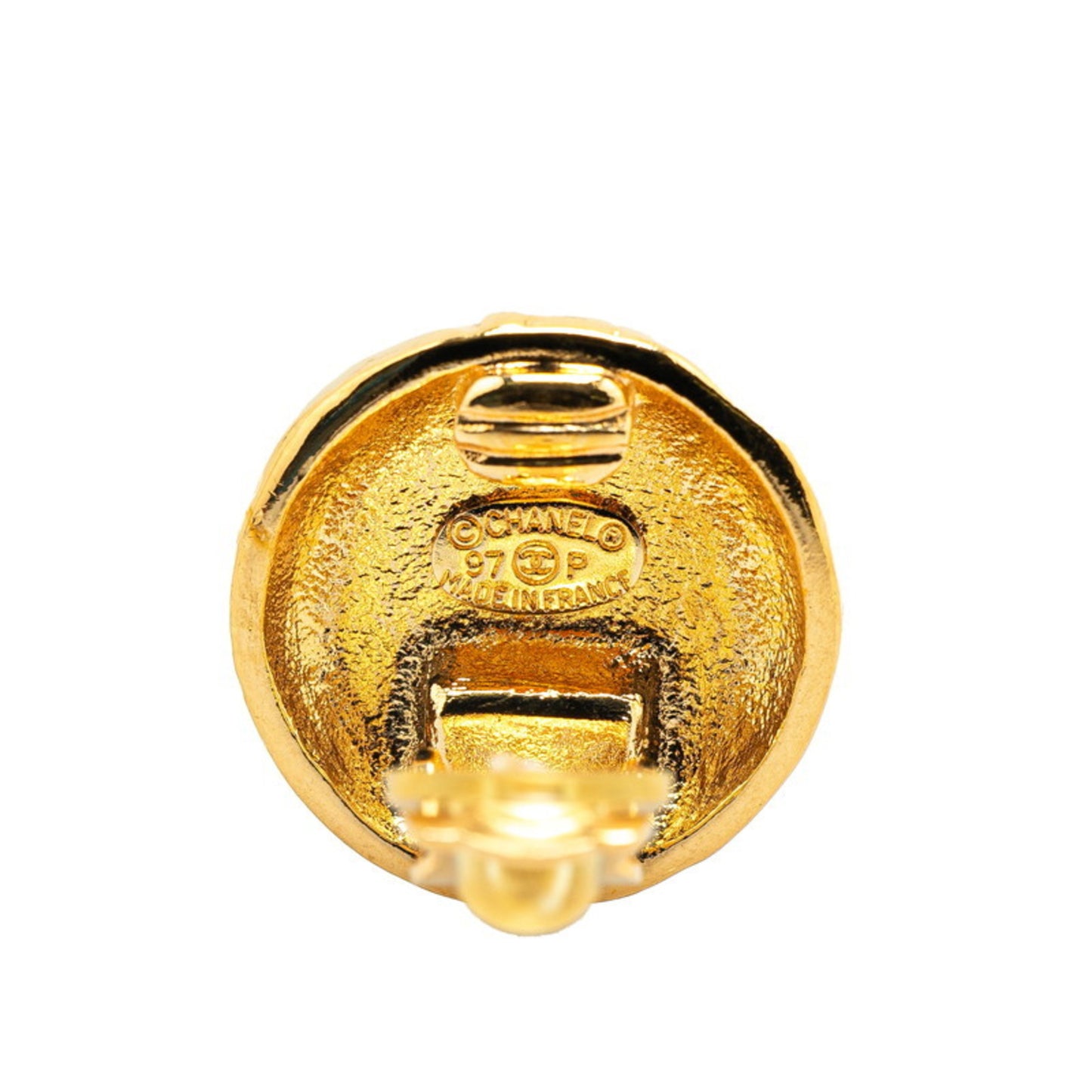 Chanel Coco Mark Earrings Gold Plated