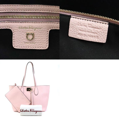 Salvatore Ferragamo Shoulder Bag Gancini Leather Pink