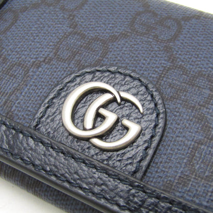 Gucci Ophidia 763286 Gg Supreme Card Case Navy