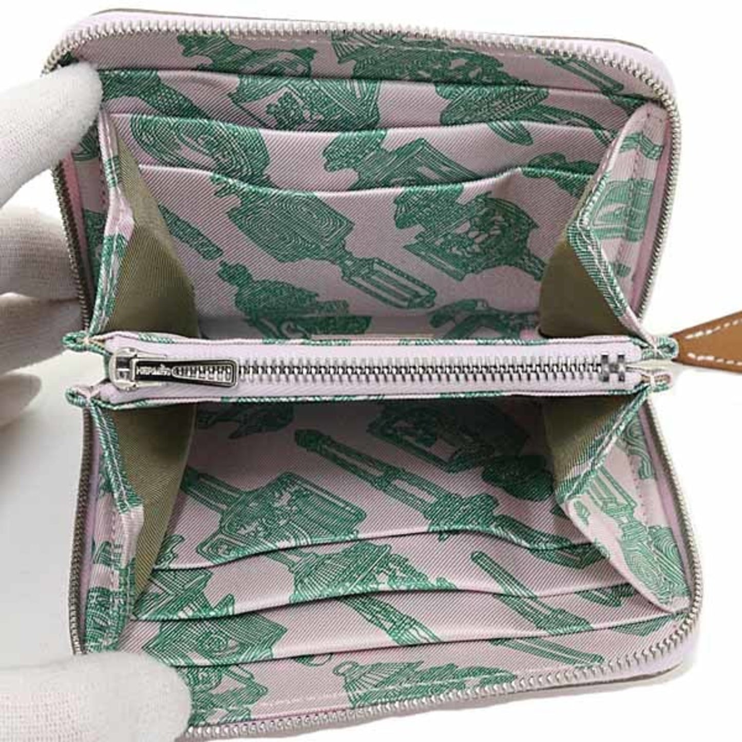 Hermes Herms Azap Compact Silk-In Coin Purse