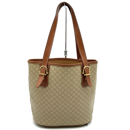 Celine Macadam M95 Tote Bag Shoulder Bag/Leather Beige