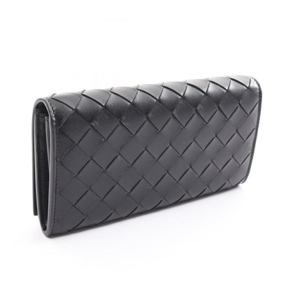 Bottega Veneta Intrecciato Bi-Fold Long Wallet Leather