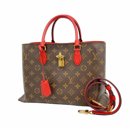 Louis Vuitton Monogram Flower Tote M43553 Brown Coquelicot 2-Way Bag