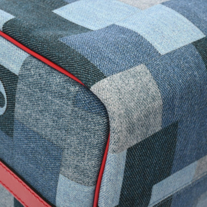 Louis Vuitton Monogram Denim Speedy Bandouliere 30 Blue M45041