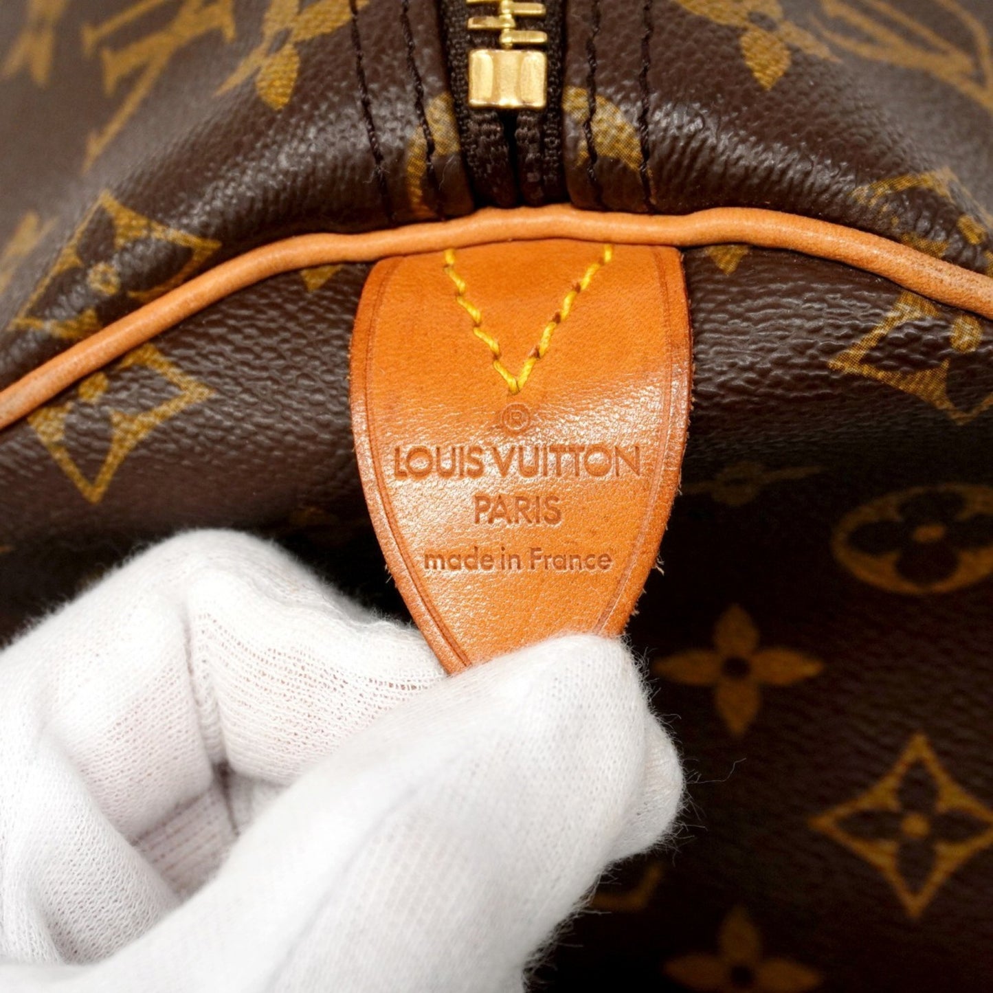 Louis Vuitton Monogram Keepall 55 Boston Bag M41424 Brown