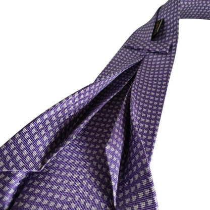 Bvlgari Men'S 100% Silk Regular Tie With All-Over Print