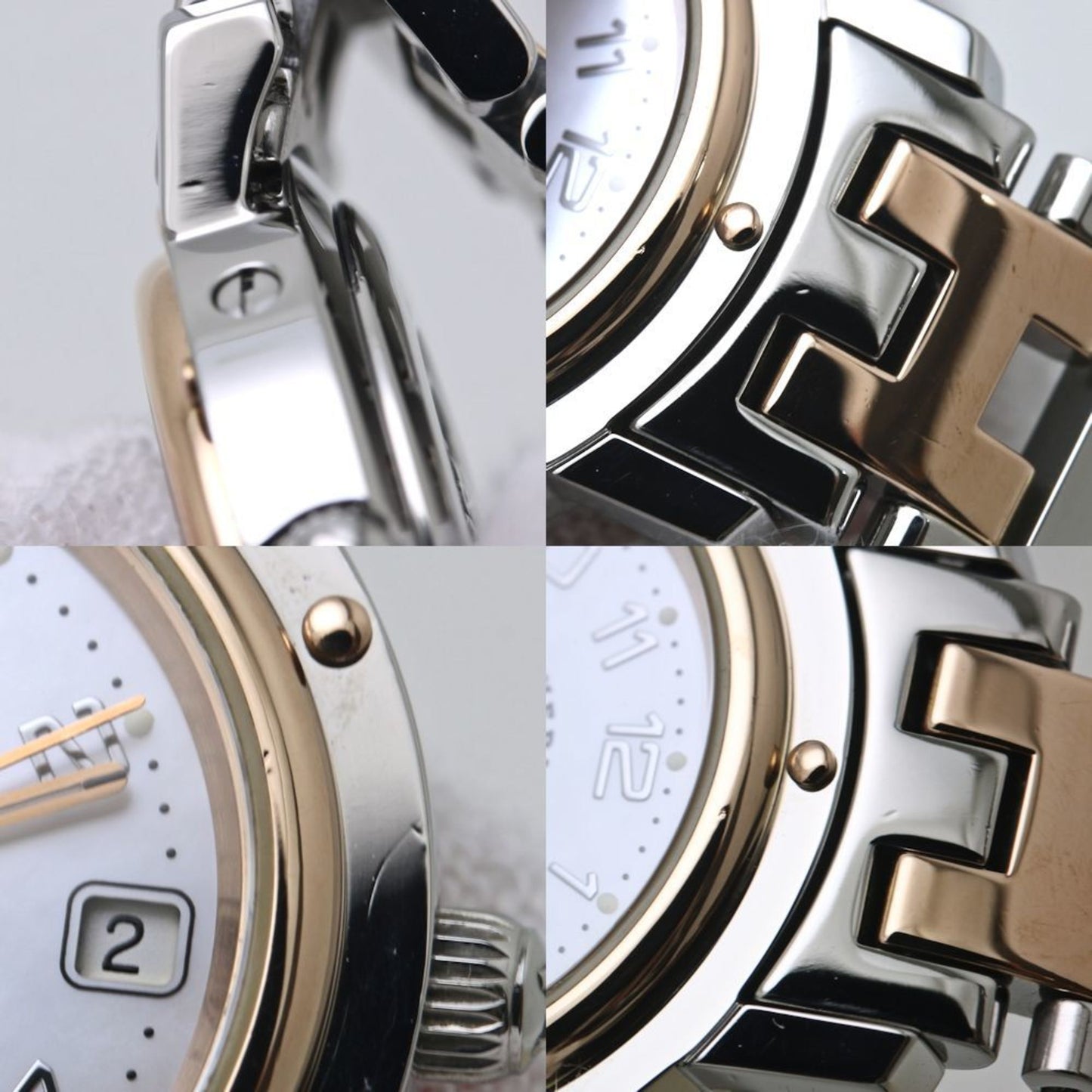 Hermes Clipper Nacre New Buckle Cl4.221.212 3824