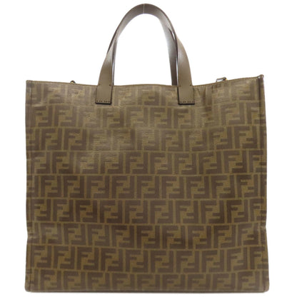Fendi X Fila Collaboration Zucca Print Tote Bag In Coated Canvas
