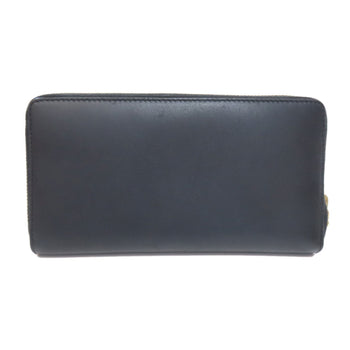 Gucci 453158 Nimfair Round Zipper Bamboo Long Wallet In Calfskin