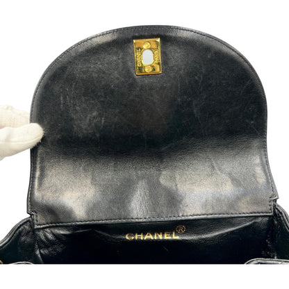 Chanel Douma Matelasse Backpack/Daypack With Gold Hardware
