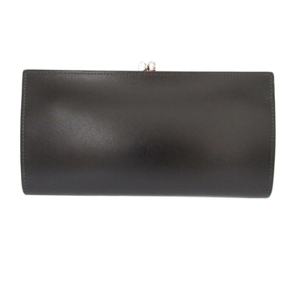 Vivienne Westwood Orb Pattern Leather Black Clasp Long Wallet 1656