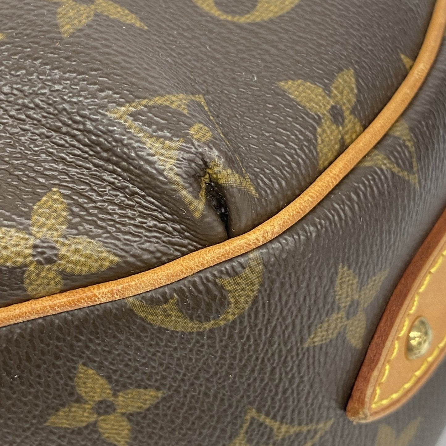 Louis Vuitton Monogram Toulon Pm Shoulder Bag M40076 Brown
