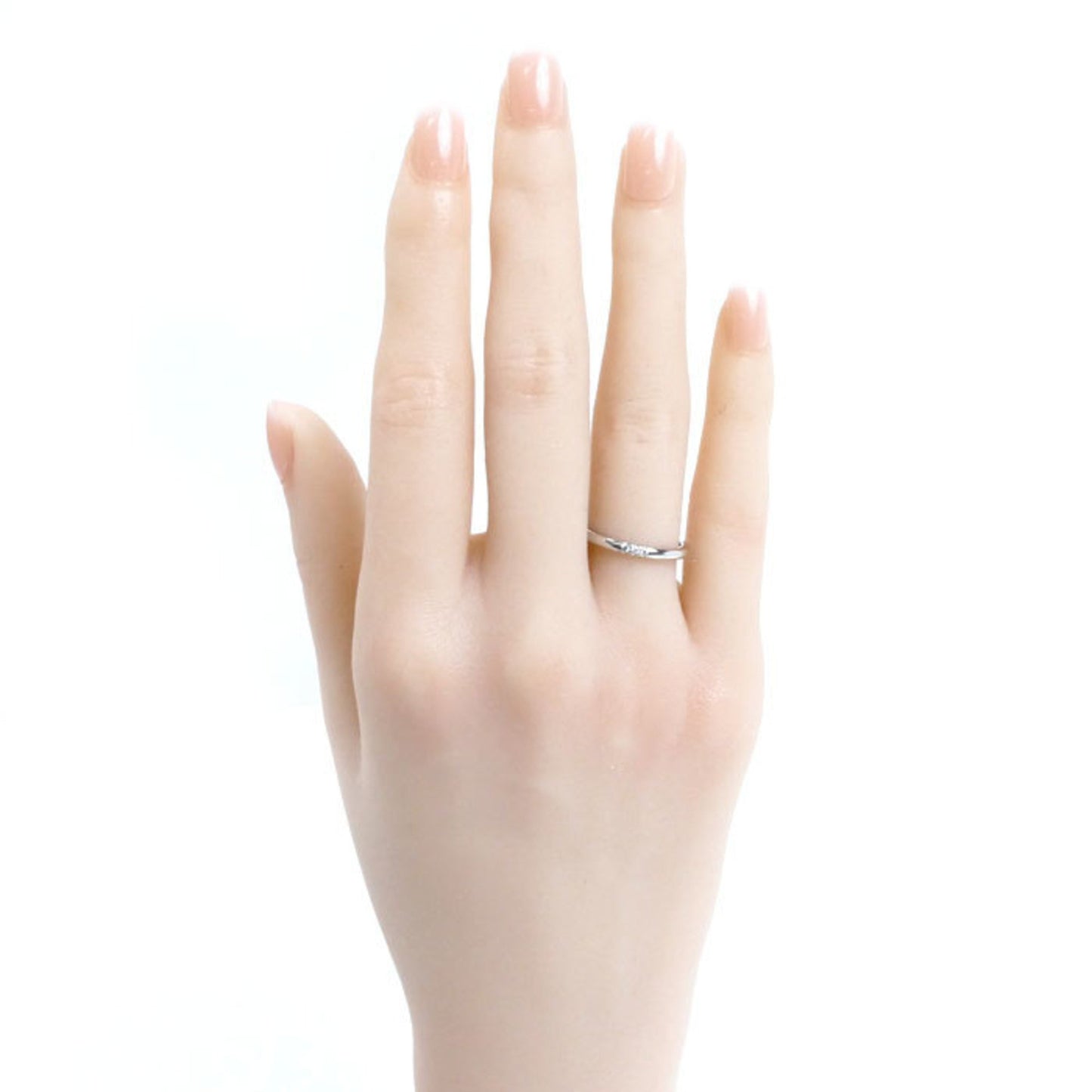 Tiffany&Co. Tiffany Pt950 Platinum Classic Band 3P Diamond Ring 61000895 Size 10 3.4G