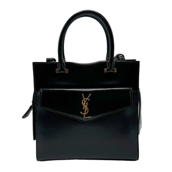 Saint Laurent Saint Laurent Handbag Shoulder Bag Uptown Small Leather Black Gold