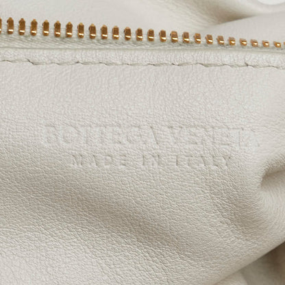 Bottega Veneta Double Knot Handbag In White Leather