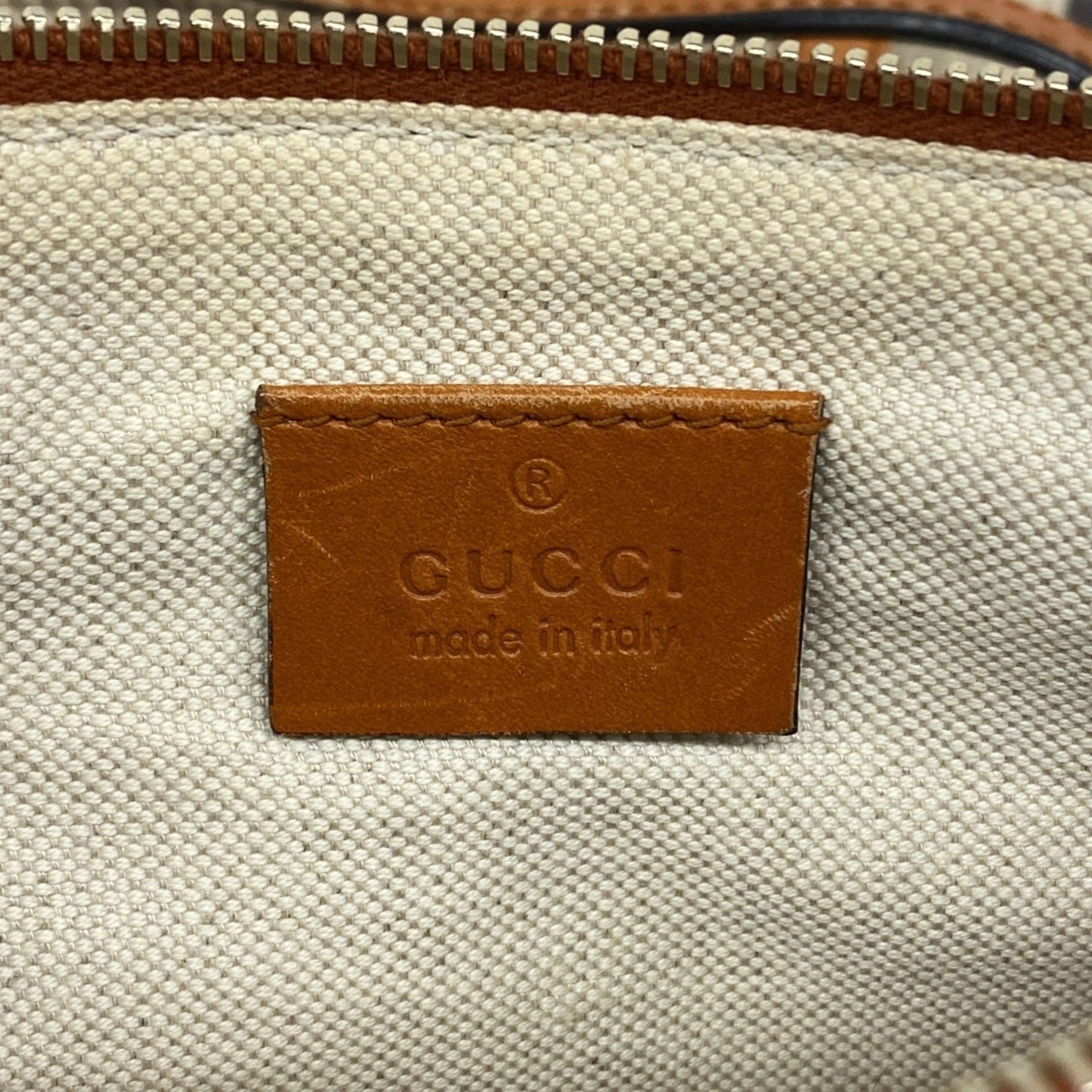 Gucci Diamante Tote Bag 247209 Canvas Beige Orange Champagne