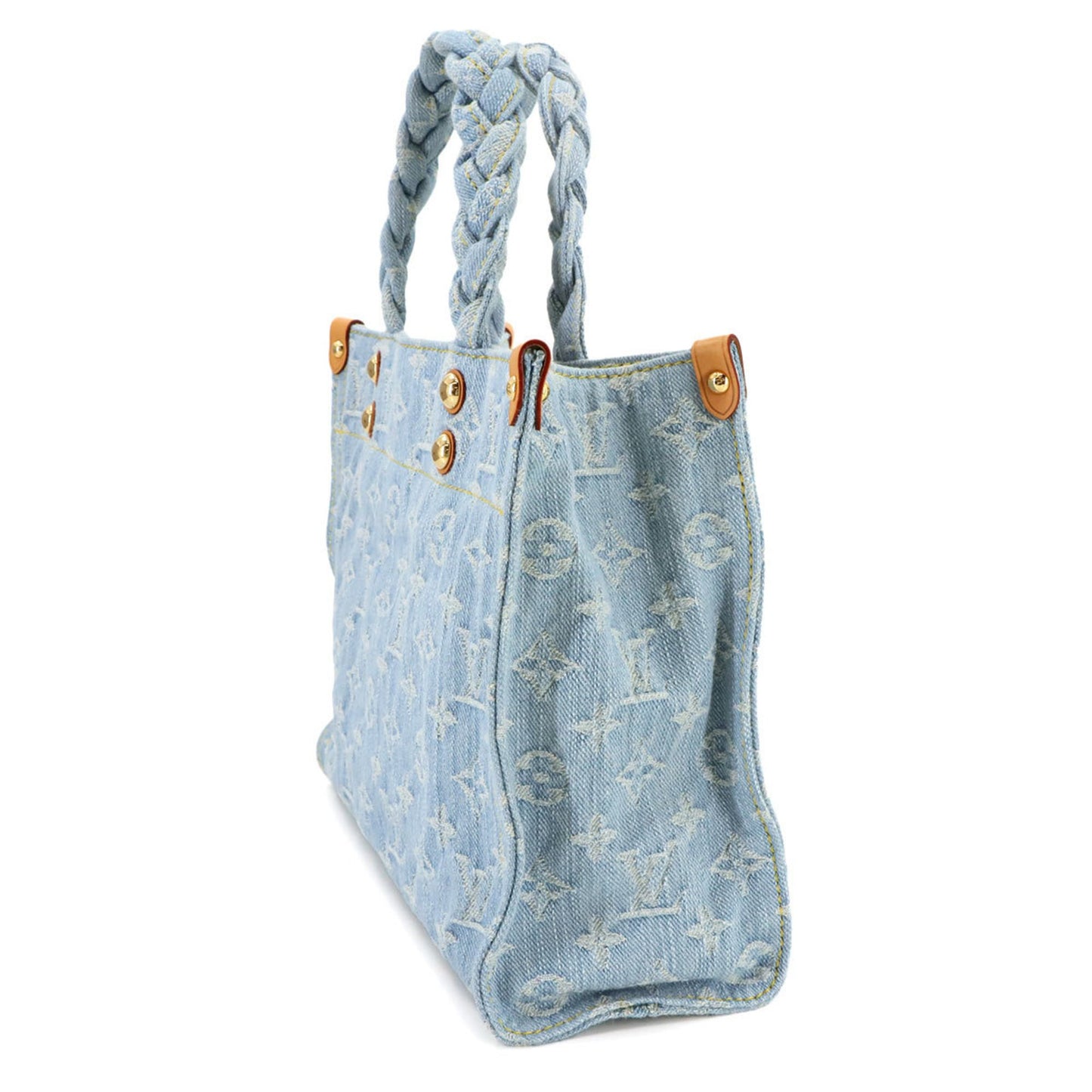 Louis Vuitton Lv By The Pool Let Go 2-Way Hand Shoulder Bag Monogram Denim Sky Blue M24897 Rfid