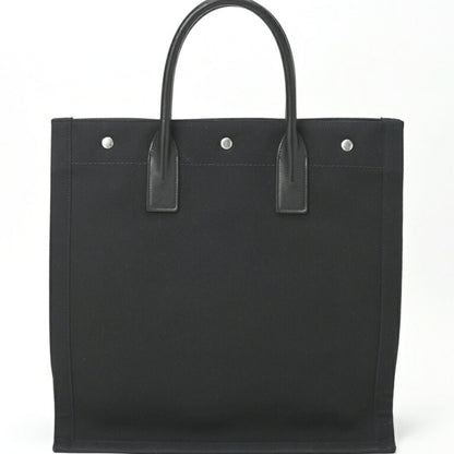 Saint Laurent Saint Laurent Rive Gauche Tote Bag 632539 Canvas Black S-157033