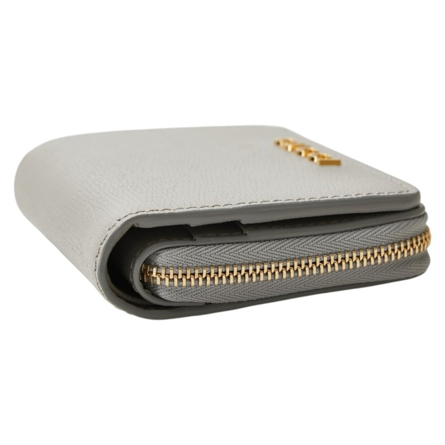 Gucci Script Mini Bifold Wallet 772639 Gray Leather