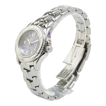 Tag Heuer Link Watch Wt141B Quartz Purple Dial Stainless Steel