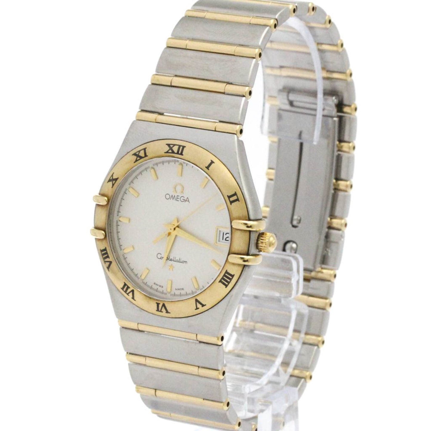 Omega Constellation 18K Gold Steel Quartz