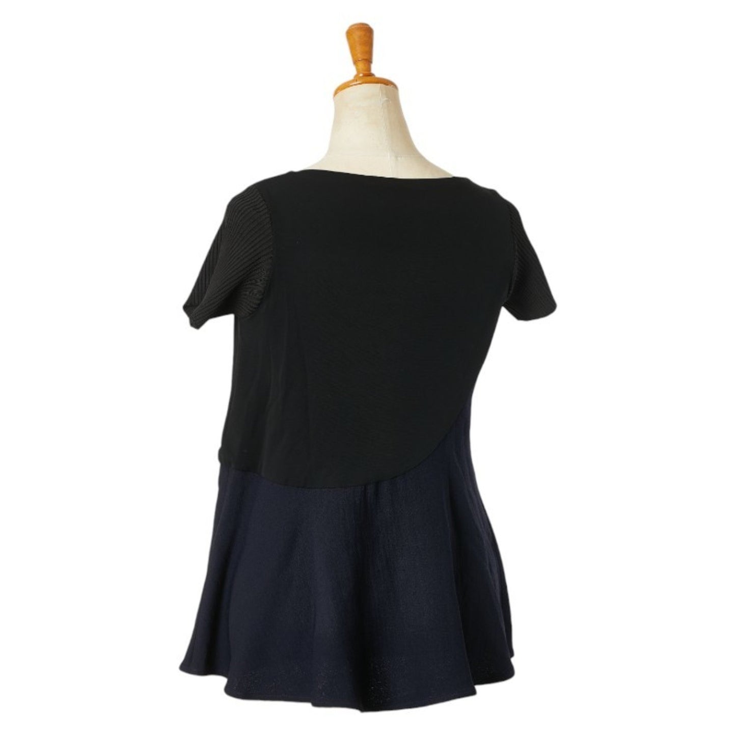 Balenciaga Tunic Size: 34 Black Navy Rayon