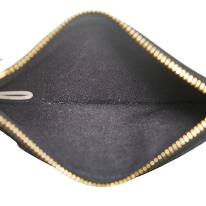 Jimmy Choo Coin Case Card Black Leather