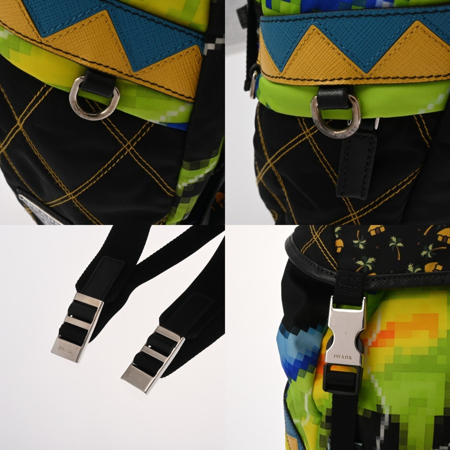 Prada Prada Multicolored Nylon Backpack