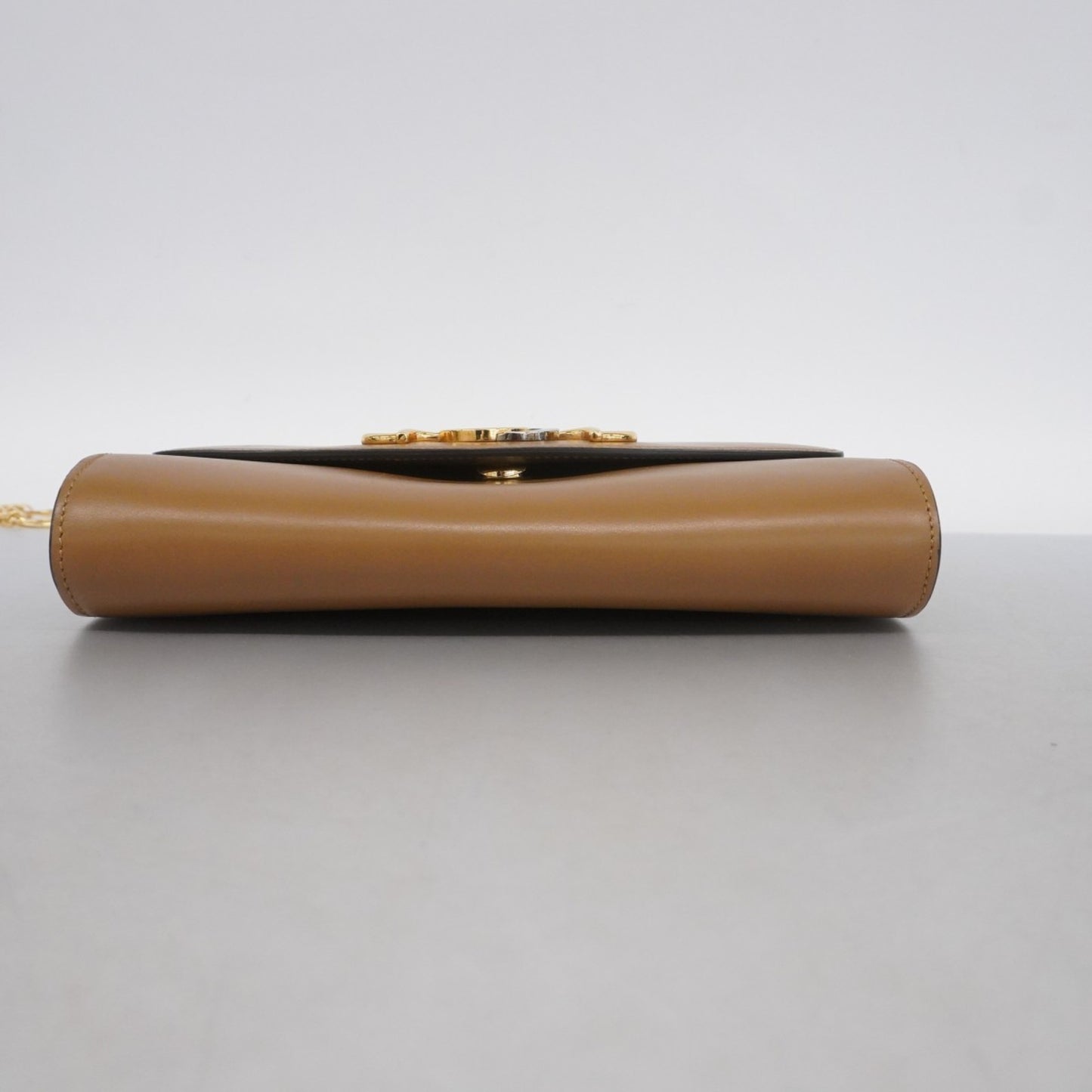 Gucci Zumi Handbag 572375 In Brown And Gold Leather