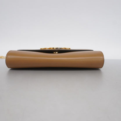 Gucci Zumi Handbag 572375 In Brown And Gold Leather