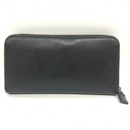 Prada Round Saffiano Leather Nero Black Long Wallet 2Ml317 Prada