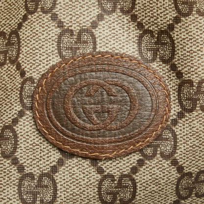 Gucci Gg Supreme Old Clutch Bag 97.19.303 Brown Leather