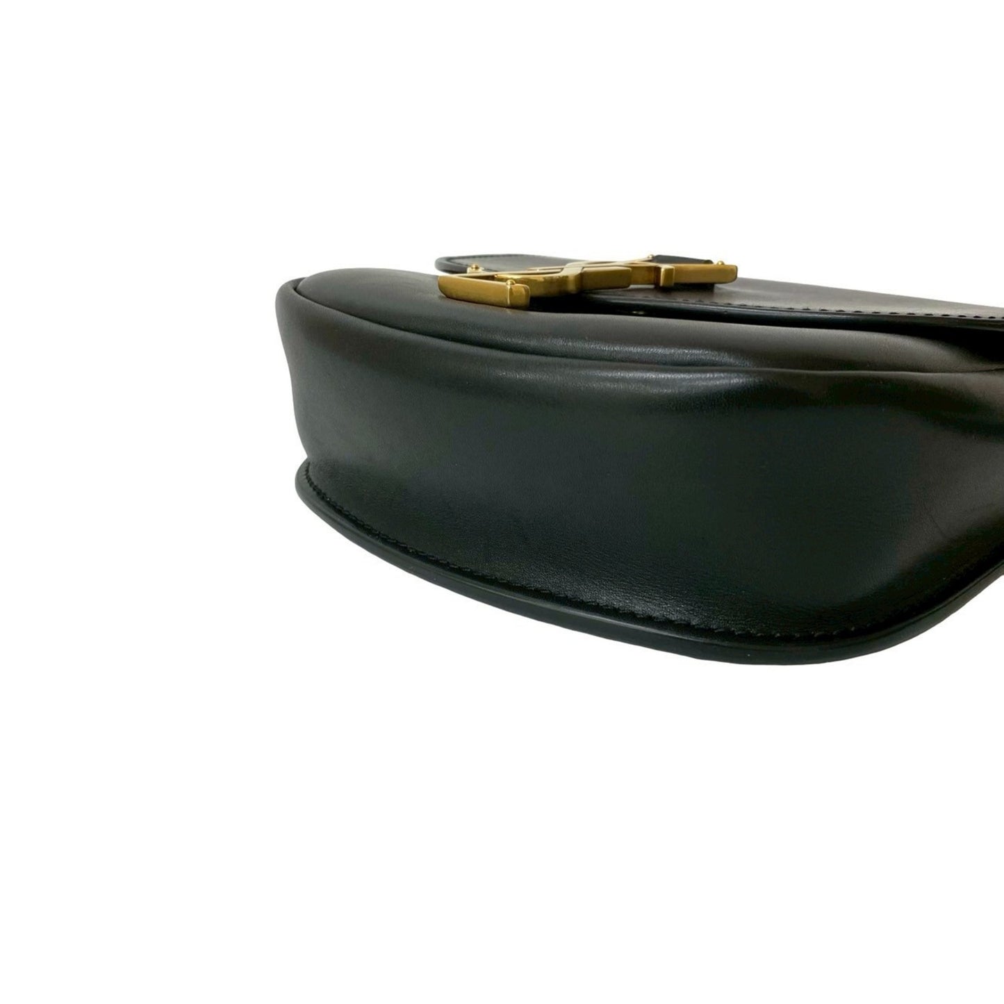 Yves Saint Laurent Saint Laurent Paris Kaia Small Ysl Logo Leather Shoulder Bag/Pochette In Black